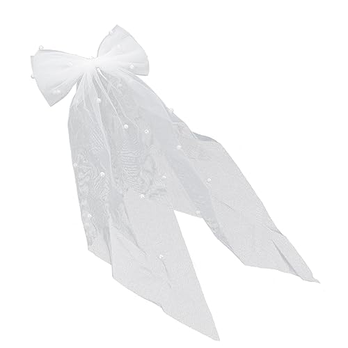 Gatuida Eleganter Haarschmuck Clip Mit Schleifendekor Für Mädchen Perlen-haarspange Braut Accessoire Stylischer Haarklammer Für Hochzeiten Und Besondere Anlässe von Gatuida