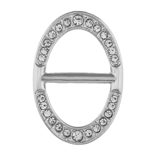 Gatuida Eleganter Schalring Hochwertigem Alloy Schalschnalle für Damen Modisches Accessoire für Weihnachten Valentinstag Silber von Gatuida