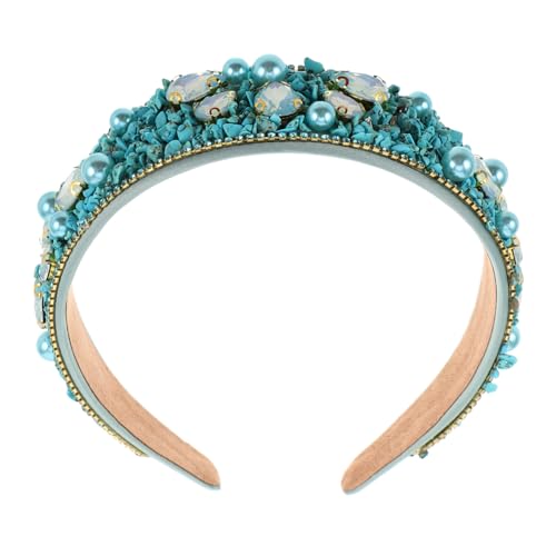 Gatuida Eleganter Türkisfarbener Breiter Stoff Haarreif mit Stilvolles Accessoire für Hochzeiten und Besondere Anlässe Gatuida Eleganter Türkisfarbener Breiter Stoff Haarreif mit Stilvolles Accessoire für Hochzeiten und Besondere Anlässe von Gatuida