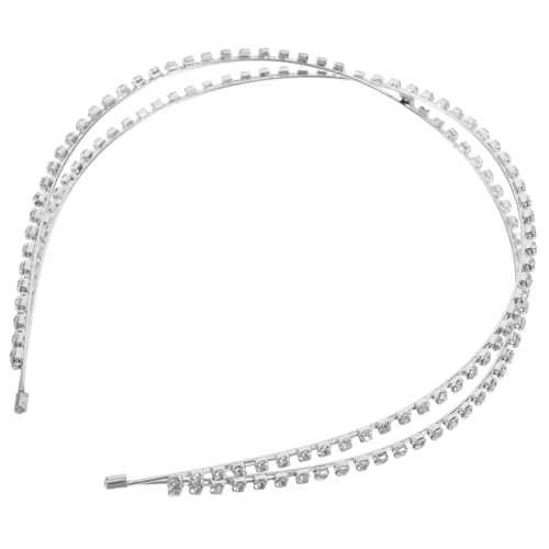 Gatuida Elegantes Strassstein haarband Silberfarben Braut haarreif mit Feiner Hohlarbeit Funkelnde Hochzeit Tiara Vielseitiges Damen Kopfschmuck Accessoire für Braut und Festliche Anlässe von Gatuida