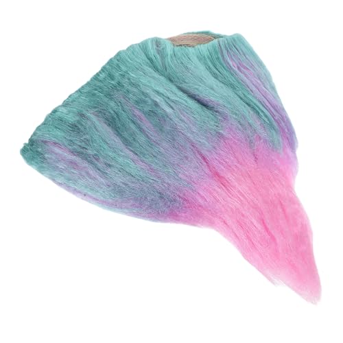 Gatuida Elfenperiere Perücke Halloween wellig Streich Party Festival vorgeben bunt Flamme Outfits trendy Bindestrich Unisex Troll Kostüme Kostüm für Erwachsene karneval kopfschmuck von Gatuida
