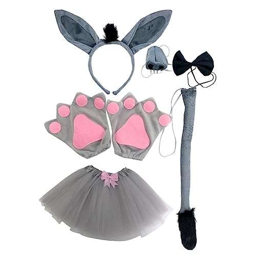 Gatuida Esel Kostüm Set Für Erwachsene Mit Eselohren Und Nasen-requisiten Outfit Für Karneval Halloween Cosplay Und Party-dekoration von Gatuida