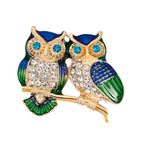 Gatuida Eule Brosche Anstecknadel Kreative Tierform Dekoration für Kostüme und Partys Stilvolle Brustnadel für Besondere Anlässe Vielseitiger Schmuck für Damen von Gatuida