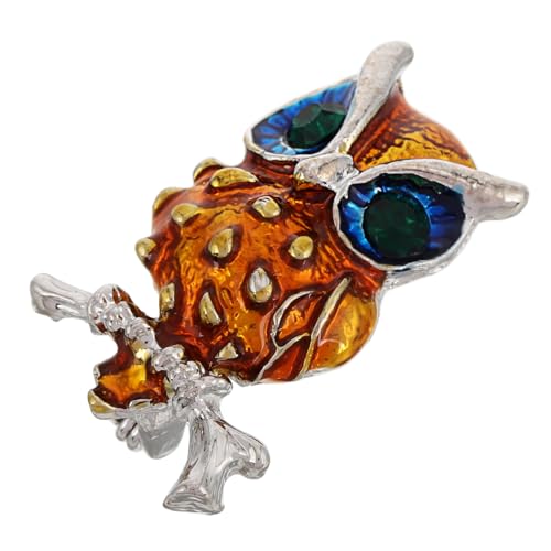 Gatuida Eulenbrosche aus Langlebiger Zinklegierung Stilvolles Tier Anstecknadel Design Vielseitig für Kleidung Jacken Schals Modisches Accessoire für Damen und Herren Einzigartiges von Gatuida