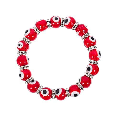 Gatuida Evil Eye Armband Damen Rotes Glasperlen Schmuck Modisch Exotisch Feine Verarbeitung Geschenkidee Alltag von Gatuida