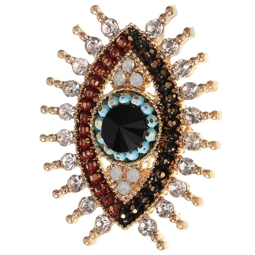 Gatuida Evil Eye Brosche für Damen Tragbare Crystal Schal Brosche Anstecknadel als Modisches Schmuckstück für Kleidung für zu Besonderen Anlässen von Gatuida