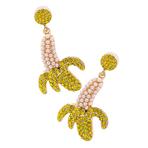 Gatuida Exklusive Ohrstecker Ohrringe für Damen mit Funkelnden Strasssteinen Kreatives Frucht Design Leicht und Modisch zu Weihnachten und Geburtstag von Gatuida