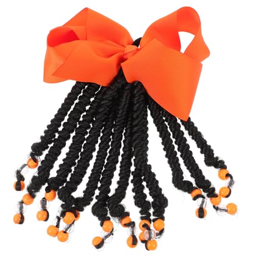 Gatuida Färbige Ponytail Haarverlängerung mit Schleifen Knoten Geflochtene Zöpfe aus Synthetischen Fasern Kinderfreundliches Haarschmuck Accessoire für Kreative Styles von Gatuida