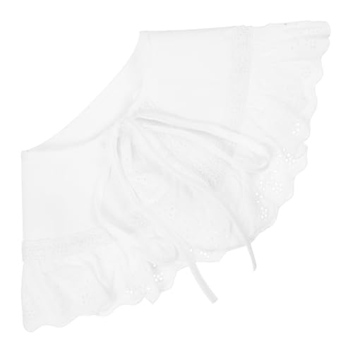 Gatuida Falscher Kragen mit Rüschen Modischer Damen blusenkragen Abnehmbarer Spitzen krageneinsatz Atmungsaktives Material Vielseitig Kombinierbar mit Pullovern und Blusen Dekoratives von Gatuida