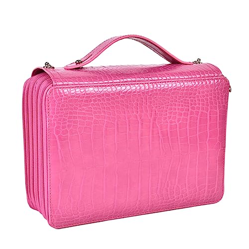 Gatuida Federmäppchen mit Großem Fassungsvermögen Leichtes Stiftemäppchen mit Reißverschluss Robustes Aufbewahrungs etui für Schule und Praktische Handtasche in Rot von Gatuida