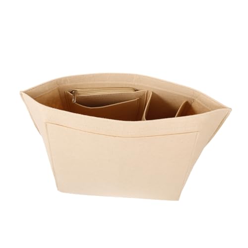 Gatuida Filz Handtaschen Organizer für Kosmetik Großer Tote Einsatz mit Mehreren Fächern Eleganter und Praktischer Taschenorganizer für Damen Schützt und Erhält die Form Ihrer Handtasche von Gatuida
