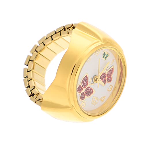 Gatuida Finger Uhr Ring Stilvolle Tragbare Und Verschleißfeste Dekorative Uhr Für Partys Und Besondere Anlässe Als Modisches Accessoire Für Damen Und Herren von Gatuida