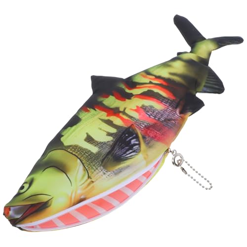 Gatuida Federmäppchen Fischmotiv Reißverschluss Organizer Schreibwaren Kosmetiktasche Schüler Aufbewahrungstasche Platz Für Stifte Und Utensilien von Gatuida