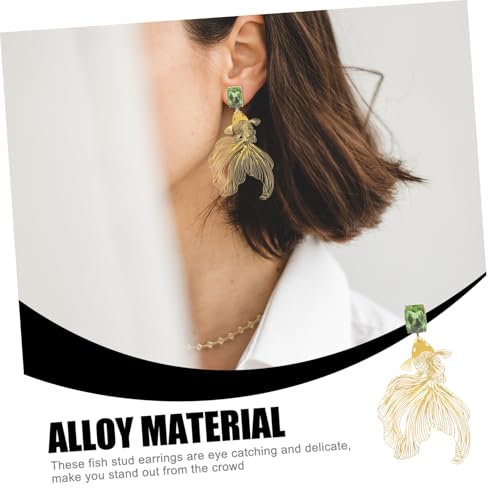 Gatuida Fisch Ohrringe Damen Chinesischer Stil Schmuck aus Langlebiger Modisch Vielseitig für Party Hochzeit Alltag Auffälliges Design Modeschmuck für Frauen Gatuida Fisch Ohrringe Damen Chinesischer Stil Schmuck aus Langlebiger Modisch Vielseitig für Party Hochzeit Alltag Auffälliges Design Modeschmuck für Frauen von Gatuida