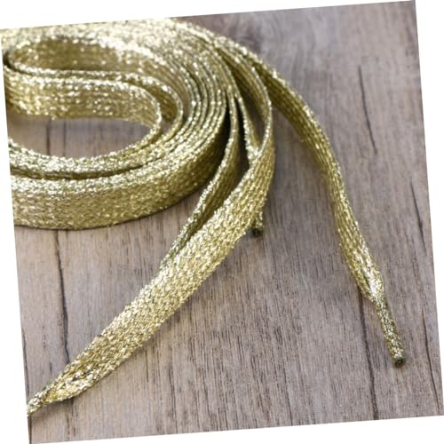 Gatuida Flache Glitzernde Schuhbänder Farbige Metallic Schnürsenkel für Sneaker Sportschuhe Canvas Reißfest und Langlebig Passend für Damen und Herren Vielseitig Einsetzbar von Gatuida