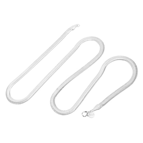 Gatuida Flache Schlangenkette Halskette Damen Schlange Knochen Clavicle Chain Vielseitiger Schmuck für Alltag und Besondere Anlässe Mädchen Teens von Gatuida