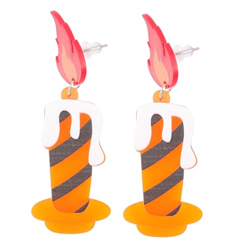 Gatuida Flammen Ohrringe Kreative Ohrhänger Retro Schmuck für Damen Leicht Elegant Party Accessoire von Gatuida