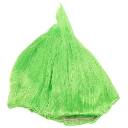 Gatuida Flammenperücke Halloween Cosplay Perücke Synthetische Perücken Haare in Flammenform Lustige Perücke Troll Party Spitze Kostüme Led Rollenspiel-cosplay-perücken Grün von Gatuida
