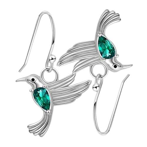 Gatuida Fliegende Ohrringe mit Grünem Zirkonia Baumelnde Ohrhänger für Frauen Modischer Modeschmuck Perfektes für Mutter und Tochter von Gatuida