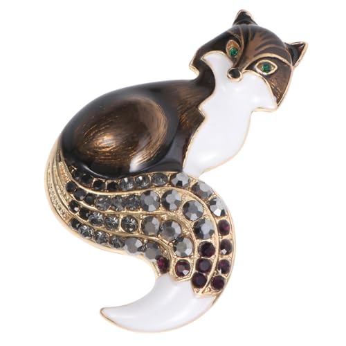 Gatuida Foxes Brosche aus Legierung Vintage Tropfendesign Anstecknadel für Kleidung Party und Alltagsdeko für Damen und Herren von Gatuida