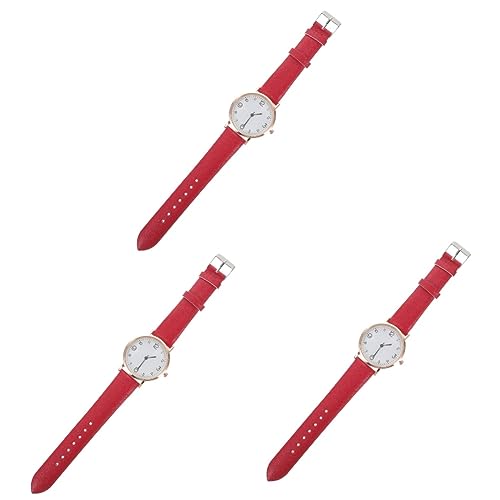 Gatuida Freizeituhr 3-Teilige Uhr Einfache Uhr Armbanduhr Für Damen Mädchenuhren Damen-Armbanduhr Lässige Damenuhr Armbanduhr Damen-Armbanduhr Dekorative Armbanduhr Bekleidung Miss von Gatuida