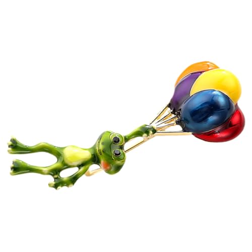 Gatuida Frosch brosche aus Robustem Legierungs material Niedlicher Tier anstecker für Kleidung und Rucksack Kreative Grüne Lapel nadel Modisches Accessoire für Damen und Mädchen von Gatuida