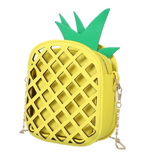 Gatuida Fruchtförmige Umhängetasche Kreatives Design Ananasform Tragbar als Schulter oder Crossbody Tasche für Shopping Reisen und Alltag für Smartphones und Kleine Gegenstände Gatuida Fruchtförmige Umhängetasche Kreatives Design Ananasform Tragbar als Schulter oder Crossbody Tasche für Shopping Reisen und Alltag für Smartphones und Kleine Gegenstände von Gatuida