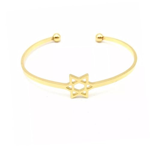 Gatuida Fünfzackiger Stern Armband für Damen Kreatives Offenes Handkettenschmuckstück Gold Eleganter Damen Schmuck für Besondere Anlässe Perfektes für Freundinnen Gatuida Fünfzackiger Stern Armband für Damen Kreatives Offenes Handkettenschmuckstück Gold Eleganter Damen Schmuck für Besondere Anlässe Perfektes für Freundinnen von Gatuida