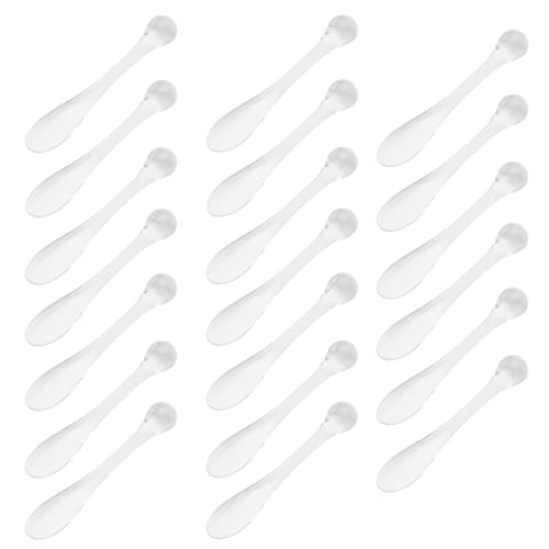 Gatuida Gesichtscreme Löffel 20 Stück Augenmassagegerät Aus Transparentem Acryl Kosmetik Löffel Für Augencreme Und Gesichtscreme Professioneller Augenpflege Für Zuhause Und von Gatuida