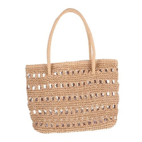 Gatuida Gewebter Strandbeutel Leichte Umhängetasche für Damen für Sommer Strandurlaub Camping Freizeitaktivitäten Stilvolles Design Strapazierfähiges Material Vielseitig Gatuida Gewebter Strandbeutel Leichte Umhängetasche für Damen für Sommer Strandurlaub Camping Freizeitaktivitäten Stilvolles Design Strapazierfähiges Material Vielseitig von Gatuida