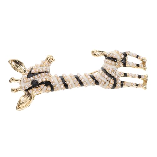 Gatuida Giraffen Brosche Für Damen Cartoon Tier Brosche Aus Legierung Perlen Anstecknadel Modischer Schmuck Kleidungsaccessoires von Gatuida