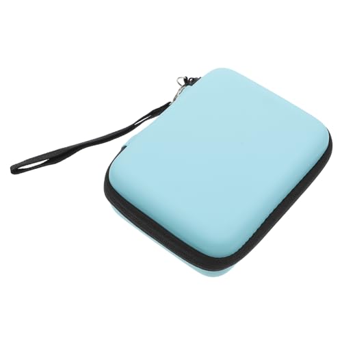 Gatuida Gitarrenplektrum Aufbewahrungstasche aus PU Robuster Organizer für Plektren für Gitarre Ukulele und Bass Perfekter Schutz Leicht und Tragbar Sanftem Blau von Gatuida