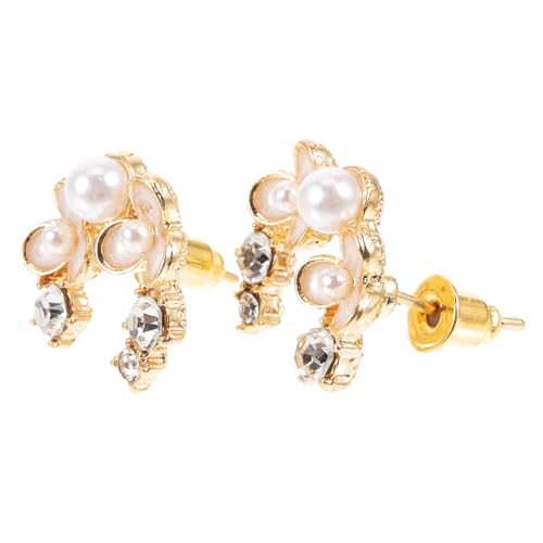 Gatuida Goldene Blütenohrringe mit Perle und Zirkonia Leichte Damen Ohrstecker Modische Mini ohrringe für Alltag und Besondere Anlässe Eleganter Schmuck für Frauen und Mädchen Gatuida Goldene Blütenohrringe mit Perle und Zirkonia Leichte Damen Ohrstecker Modische Mini ohrringe für Alltag und Besondere Anlässe Eleganter Schmuck für Frauen und Mädchen von Gatuida