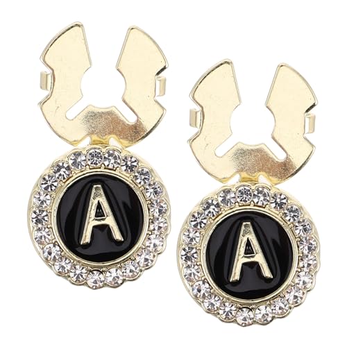 Gatuida Goldene Buchstaben Manschettenknöpfe Herren Handpoliert Elegantes Design Edle Accessoires für Hochzeit Business Formelle Anlässe Vielseitig Kombinierbar Teiliges von Gatuida