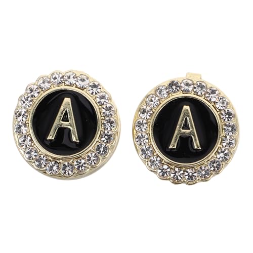 Gatuida Goldene Buchstaben Manschettenknöpfe für Herren Vergoldet aus Zinklegierung Handpoliert Tuxedo Accessoires für Hochzeit Business und Festliche Anlässe von Gatuida