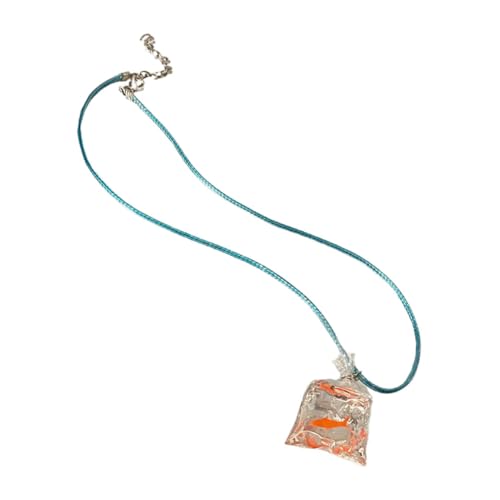 Gatuida Frauen Halskette Mädchen Goldfisch Halskette Fisch Anhänger Hals Schmuck von Gatuida