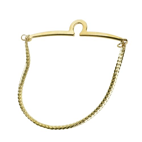 Gatuida Goldkette Herren Gedrehte Krawattenkette Kupfer Glänzend Anlaufgeschützt Männer Kette Krawatte Goldene Herrenkette von Gatuida