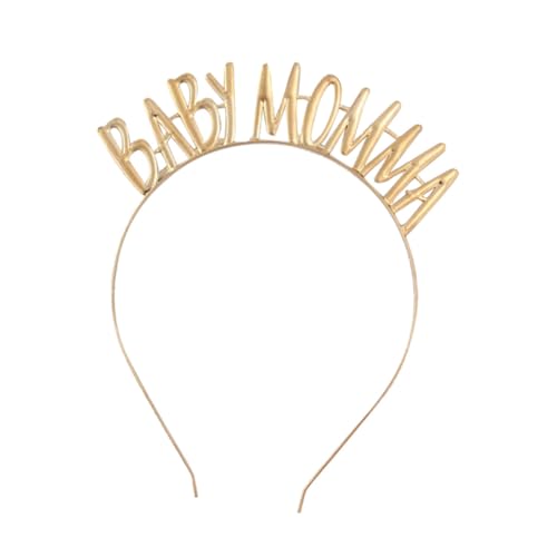 Gatuida Goldfarbenes Buchstaben Stirnband aus Legiertem Eleganter Haarschmuck für Damen Leichtes Party Accessoire für Shower und Festliche Anlässe Langlebig und Auffällig von Gatuida