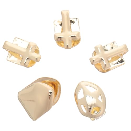 Gatuida Grills für Damen: Cross Hip-Hop Zahn-Accessoires – Rapper Schmuck – Herren Zahnkappen für Halloween, Cosplay & Partydekorationen von Gatuida