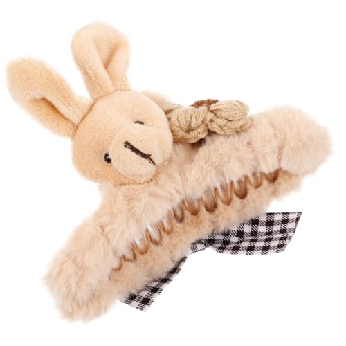 Gatuida Große Braune Haarspange mit Weichem Plüsch Komfortabler Haarklammer für Damen Praktischer Haarschmuck für Langes Haar Geeignet für Alltag Partys und Festliche Anlässe von Gatuida