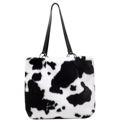 Gatuida Große Flauschige Schultertasche Damen Plüsch Umhängetasche Modisch Leicht Tragbar Atmungsaktiv mit Mehreren Fächern Praktisch für Alltag und Reisen von Gatuida