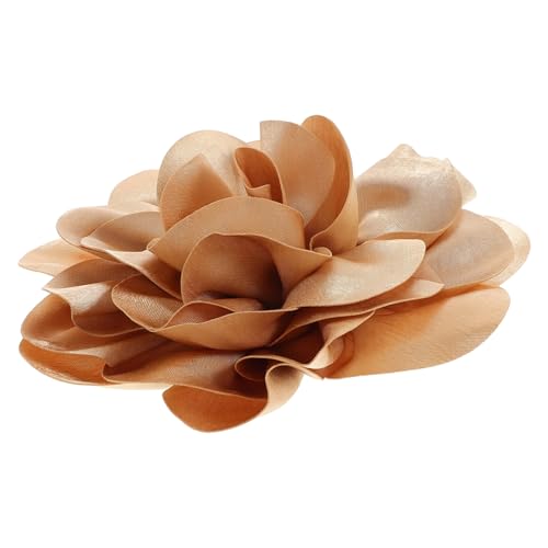 Gatuida Große Handgefertigte Stoffblumenbrosche für Damen Anstecknadel Gelb Kleider Formelle Anlässe Vielseitiges Accessoire mit Auffälligem Design von Gatuida