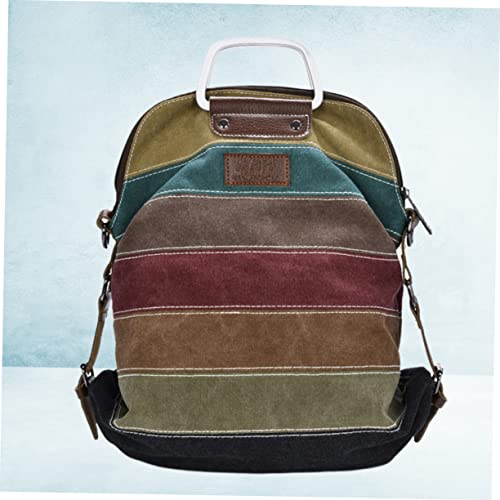 Gatuida Große Kapazität Canvas Damen Schultertasche Retro Farbkontrast Multifunktionale Umhängetasche Tragbarer Shopper für Alltag und Shopping Gatuida Große Kapazität Canvas Damen Schultertasche Retro Farbkontrast Multifunktionale Umhängetasche Tragbarer Shopper für Alltag und Shopping von Gatuida