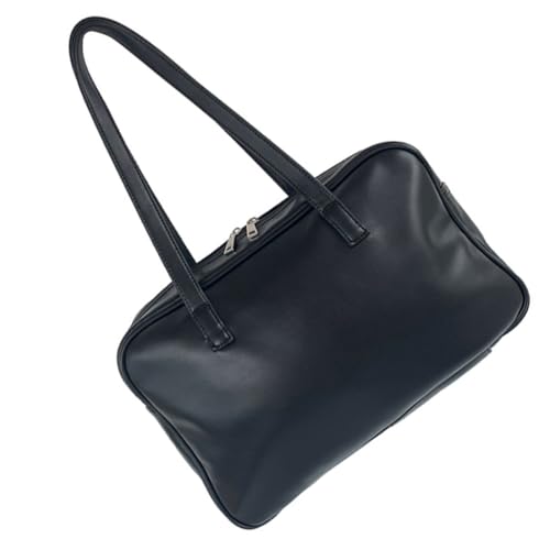 Gatuida Große Kapazität Damen Schultertasche PU Messenger Bag Leichte Vielseitige Umhängetasche für Alltag Shopping Reisen Stilvoller Schwarzer Armpit Bag mit Kreativem Design von Gatuida