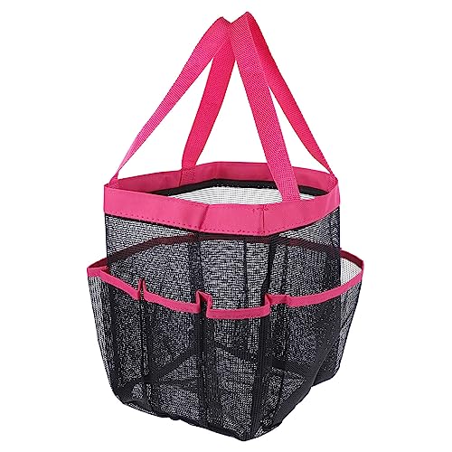 Gatuida Große Kapazität Mesh Shower Tote Waschbeutel Tragbar Leicht Handlich für Schwimmbad Strand Fitness Duschen mit Fächern für Handtücher Badesachen und Kosmetik von Gatuida