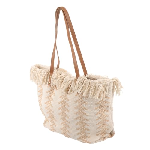 Gatuida Gewebte Quasten Einkaufstasche Damen Große Kapazität Umhängetasche Leichte und Langlebige Schultertasche mit Robustem Design für Alltag und Reisen Gatuida Gewebte Quasten Einkaufstasche Damen Große Kapazität Umhängetasche Leichte und Langlebige Schultertasche mit Robustem Design für Alltag und Reisen von Gatuida