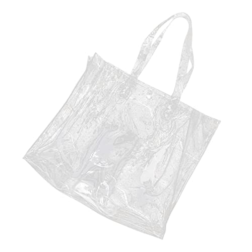 Gatuida Große Transparente PVC Umhängetasche für Damen Wasserdichte Strand und Schul Tote Bag mit Hohem Fassungsvermögen für Reisen Sport und Alltag Gatuida Große Transparente PVC Umhängetasche für Damen Wasserdichte Strand und Schul Tote Bag mit Hohem Fassungsvermögen für Reisen Sport und Alltag von Gatuida