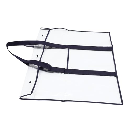 Gatuida Große Transparente PVC Zeichnungstasche mit Tragegriff Handlich Tragbarer Organizer für Kunstwerke Multifunktionale Aufbewahrungstasche für Malutensilien und Platzsparend für von Gatuida