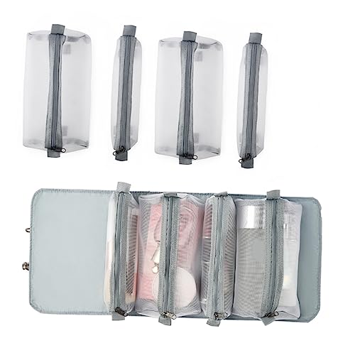 Gatuida Großer Faltbarer Kosmetik Organizer für Reisen Multifunktionale Toilettentasche in Rosa Wasserabweisend Robustem Reißverschluss für und Alltagsgegenstände von Gatuida