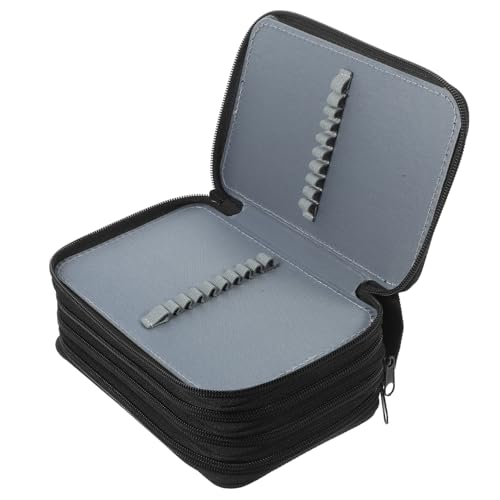 Gatuida Großes Federmäppchen aus Oxford Mehrschichtiges Leichtes Stifteetui mit Reißverschluss Großer Kapazität für Schüler Schreibwaren Praktischer Organizer für Bleistifte und von Gatuida